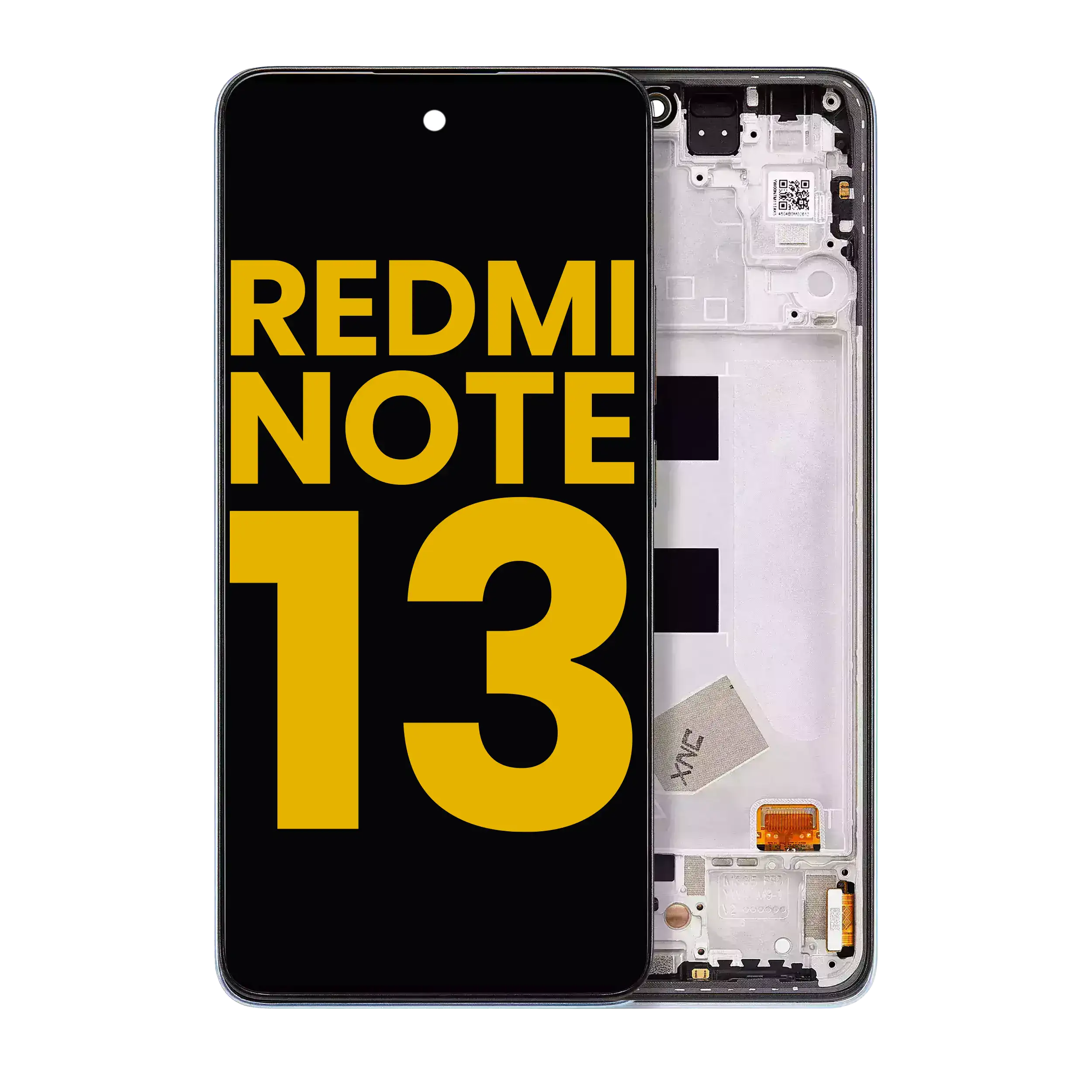 OLED-Display m. Rahmen f. Xiaomi Redmi Note 13 4G (Refurbished) Schwarz