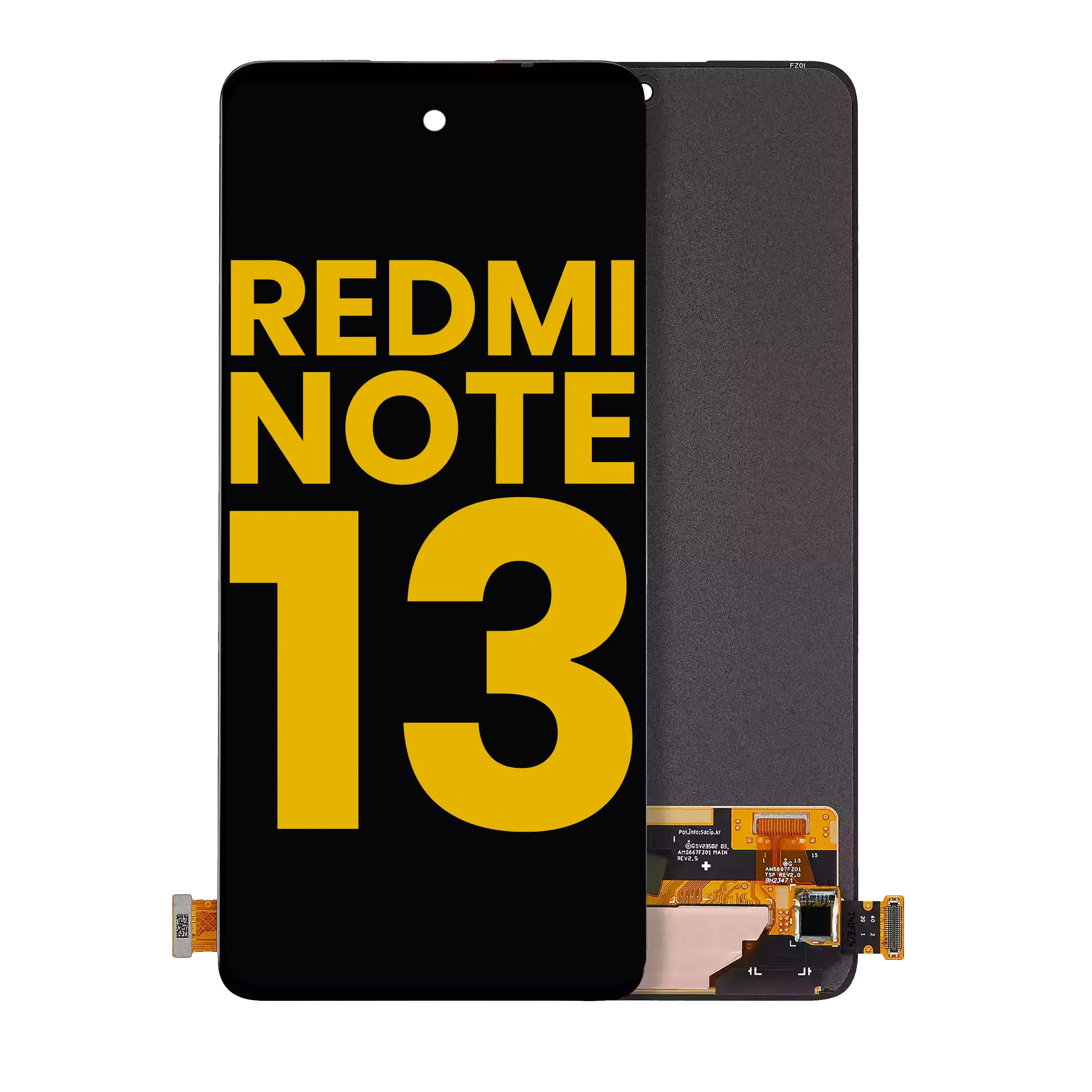 OLED-Display ohne Rahmen für Xiaomi Redmi Note 13 4G (Generalüberholt)