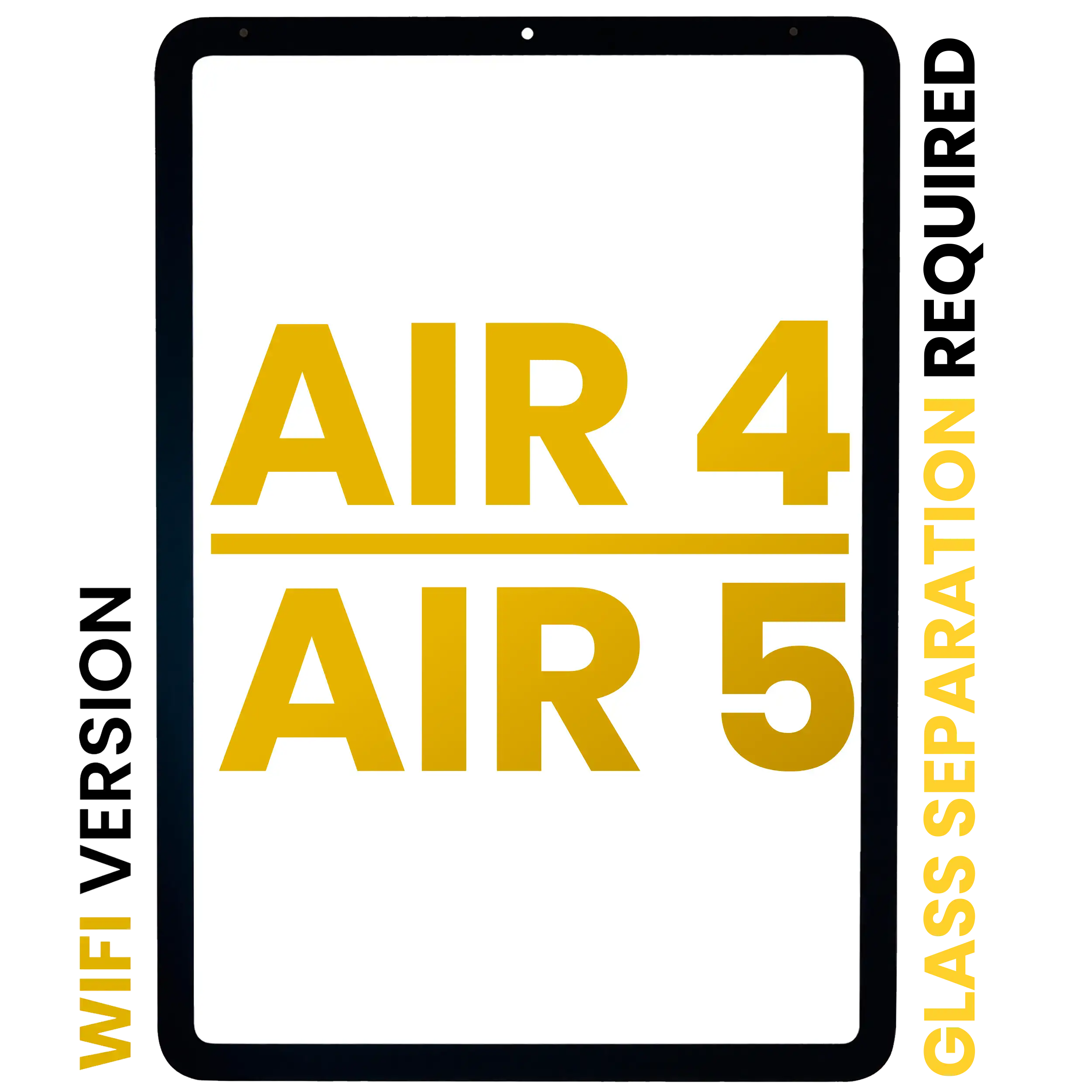 Front Glass for iPad Air 4 / iPad Air 5 (Glass Separation Required) (Premium) (WiFi Only) (All Colors)