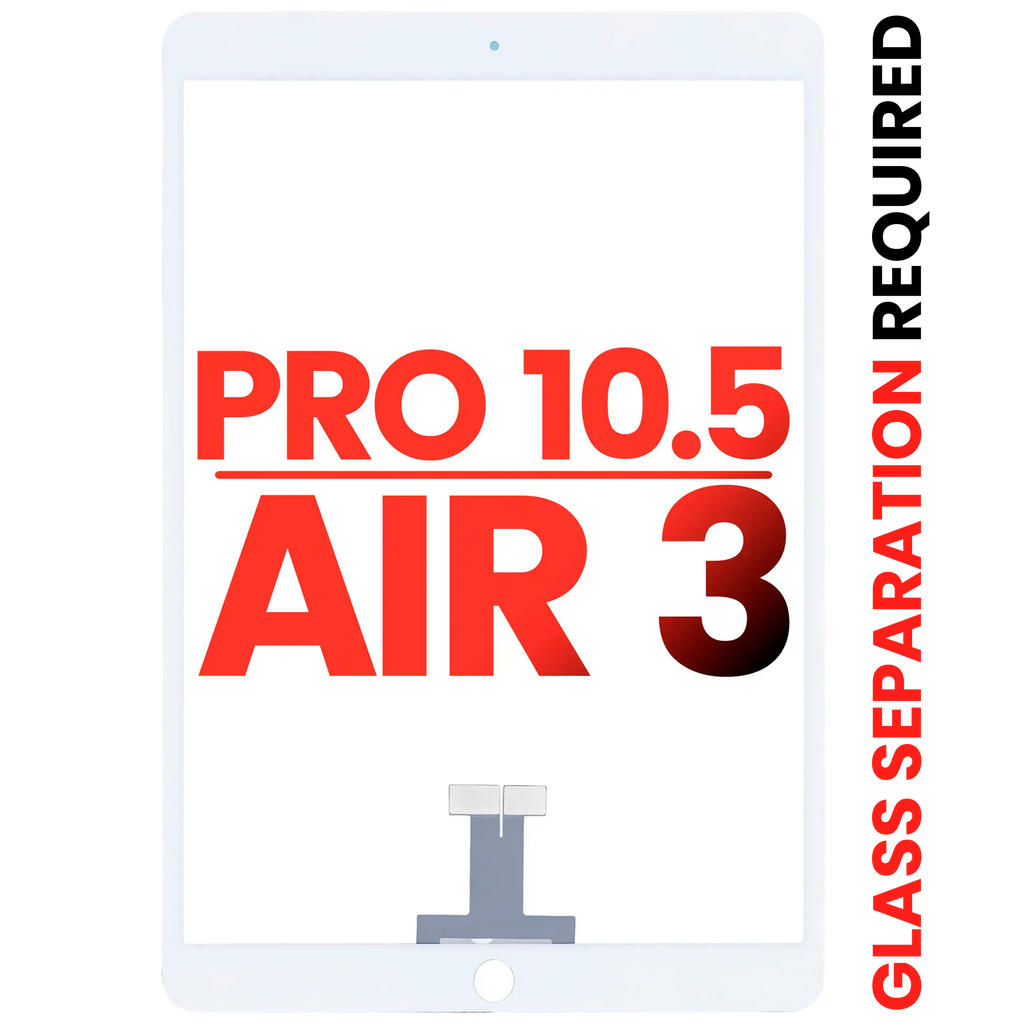 Digitizer für iPad Air 3 / Pro 10.5 Weiß (Aftermarket Plus, Glastrennung erf.)