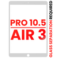 Nur Frontglas für iPad Pro 10.5" / iPad Air 3 (Weiß) - Glastrennung erforderlich