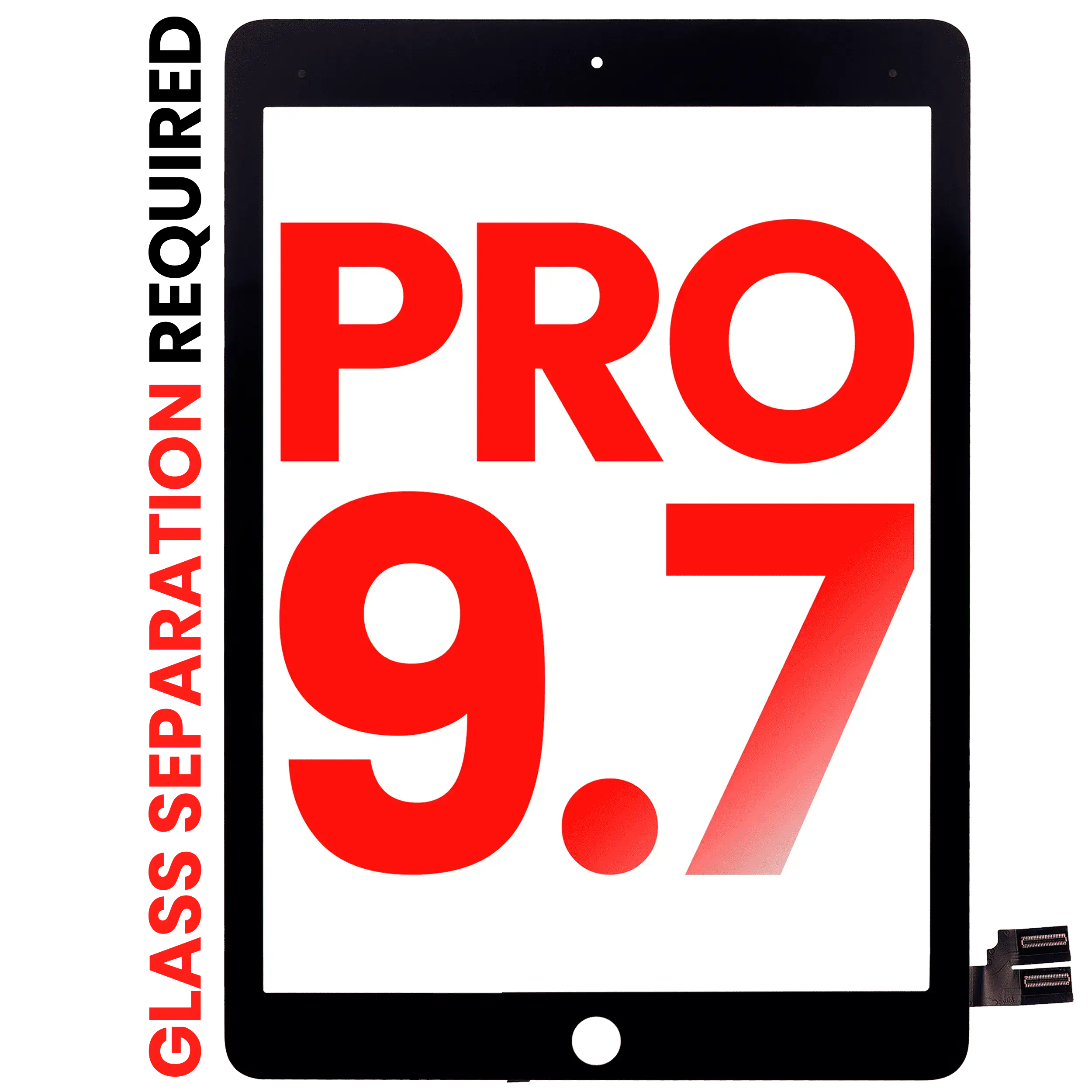 Digitizer for iPad Pro 9.7" (Glass Separation Required) (Aftermarket Plus) (Black)
