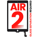 Digitizer for iPad Air 2 (Glass separation required) (Aftermarket Plus) (Black)