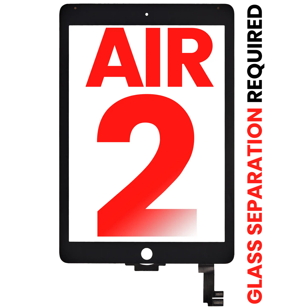 Digitizer iPad Air 2 Schwarz (Glastrennung erf.) Aftermarket Plus