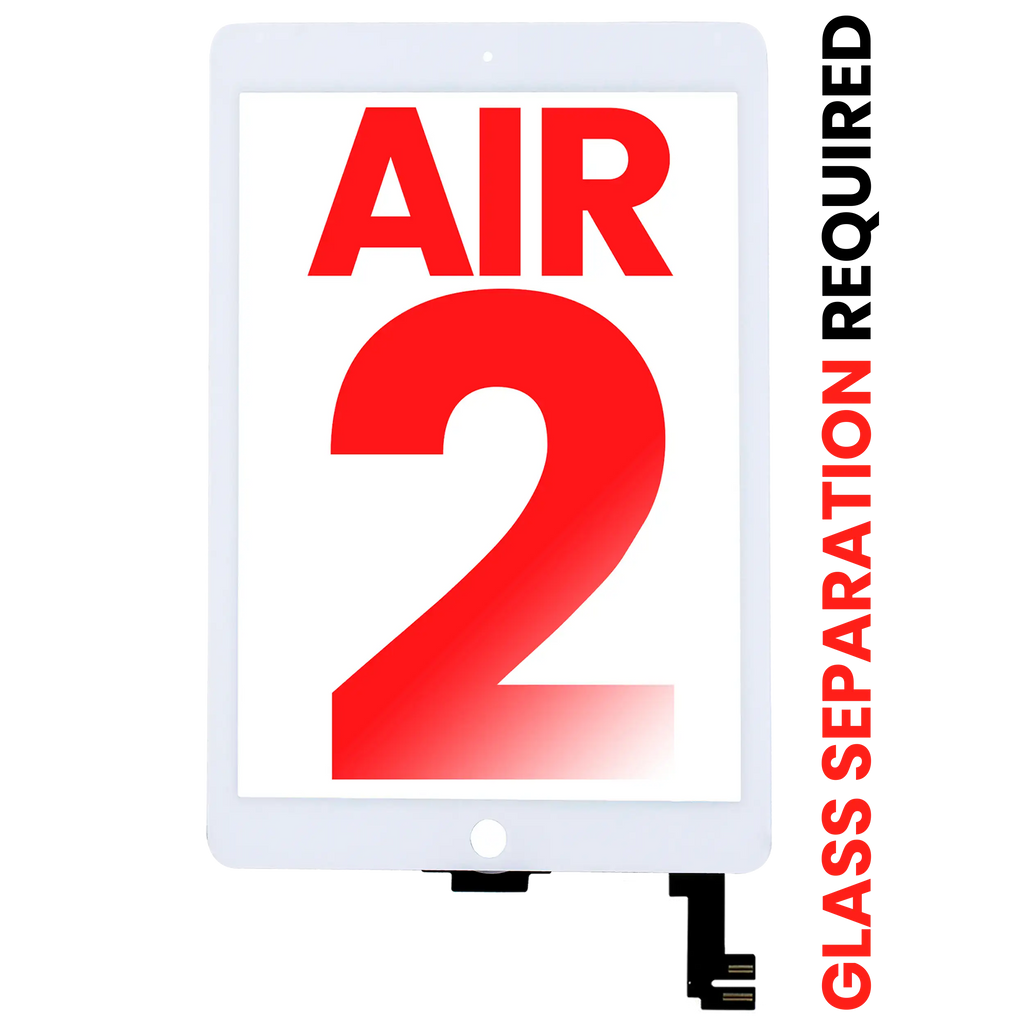 Digitizer für iPad Air 2 (Glastrennung erforderlich) (Aftermarket Plus) (Weiß)