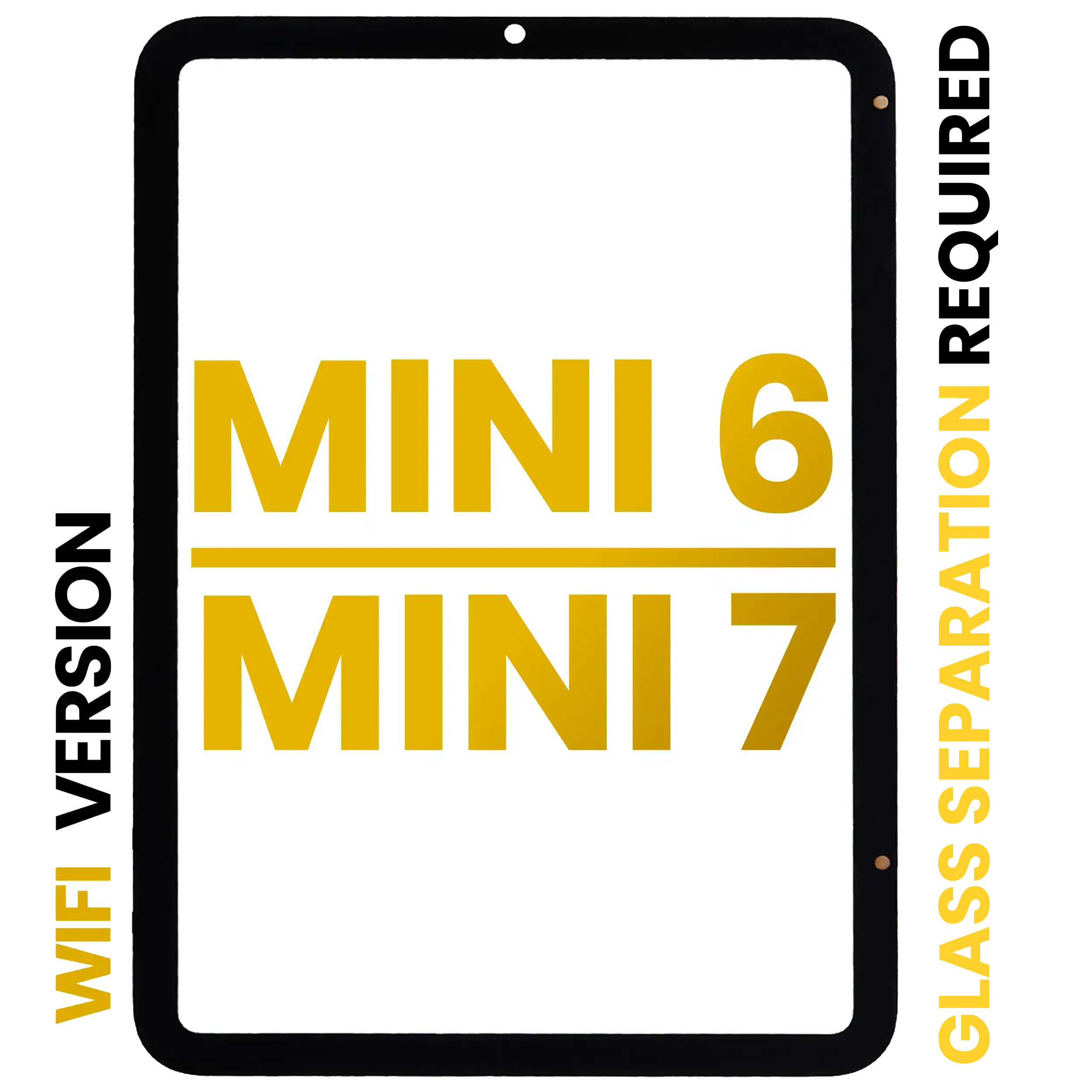 Digitizer for iPad Mini 6 (2021) and iPad Mini 7 (2024) (WiFi only) (Premium) (All Colors)