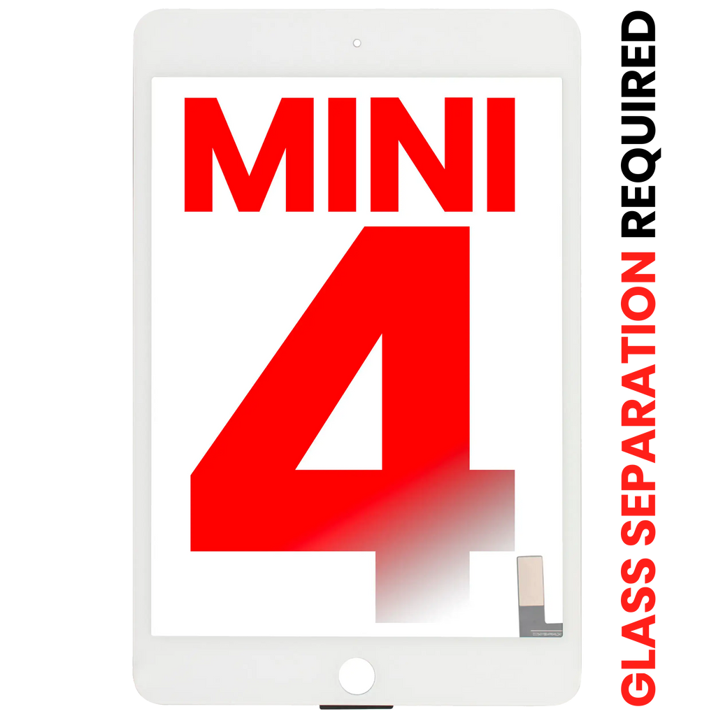 Digitizer für iPad Mini 4 (Glastrennung erforderlich) (Aftermarket Plus) (Weiß)