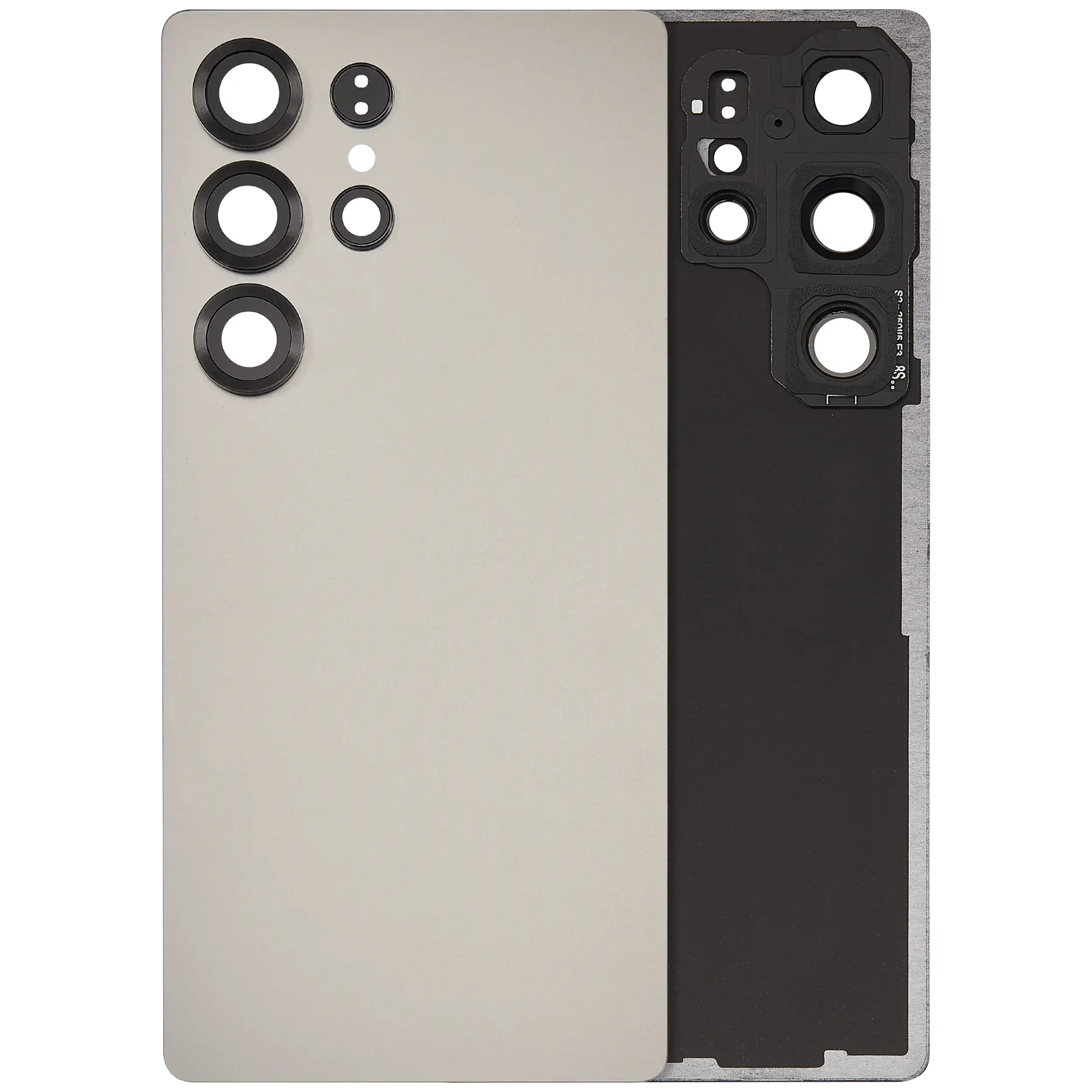 Back Cover with Camera Lens for Samsung Galaxy S25 Ultra 5G (No Logo) (Aftermarket Plus) (Titanium Gray)