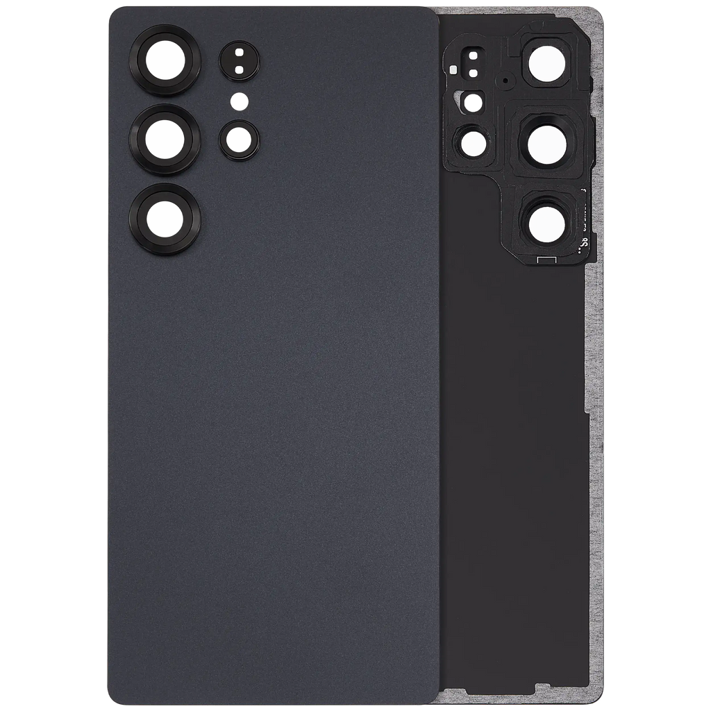 Back Cover with Camera Lens for Samsung Galaxy S25 Ultra 5G (No Logo) (Aftermarket Plus) (Titanium Jet Black)