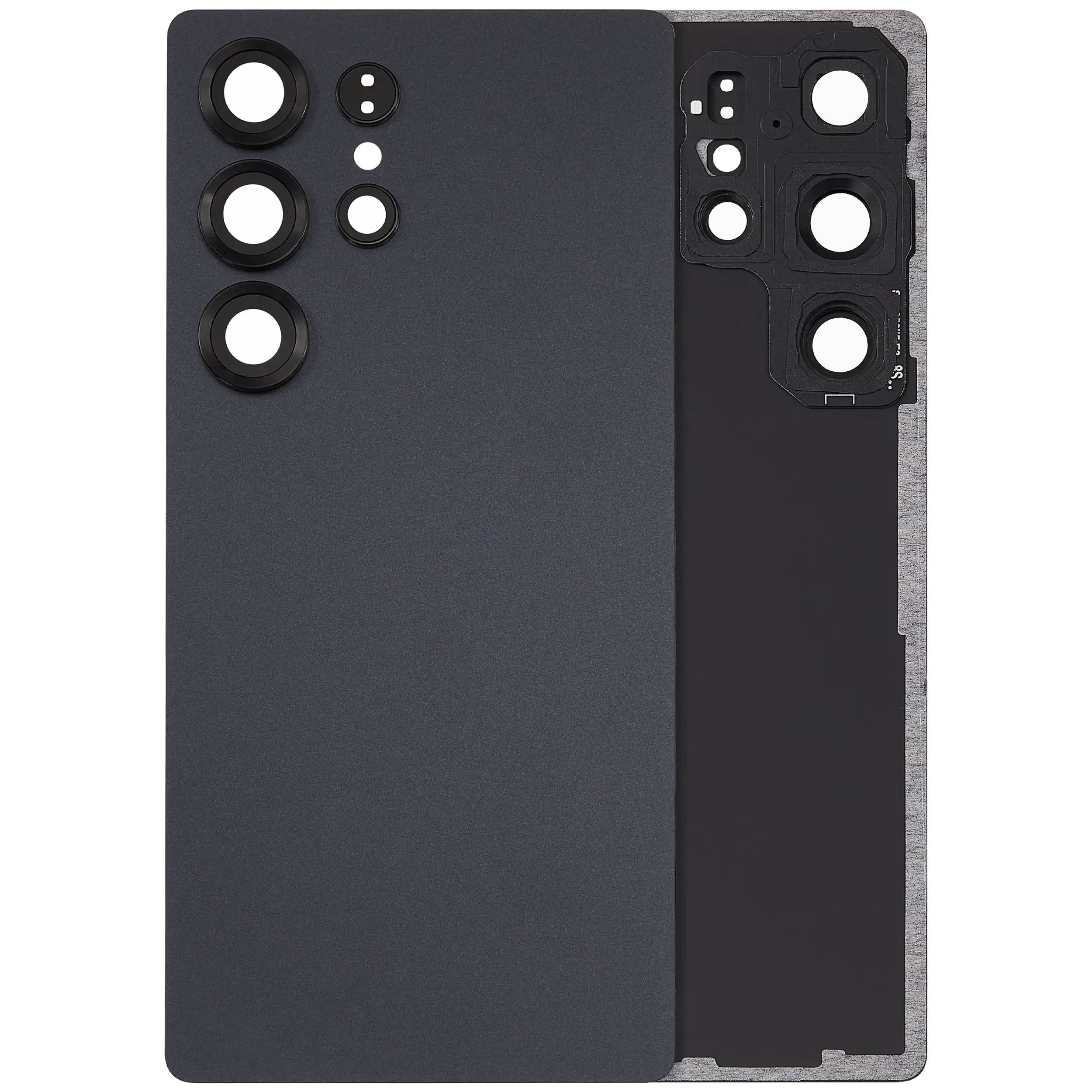 Back Cover with Camera Lens for Samsung Galaxy S25 Ultra 5G (No Logo) (Aftermarket Plus) (Titanium Jet Black)
