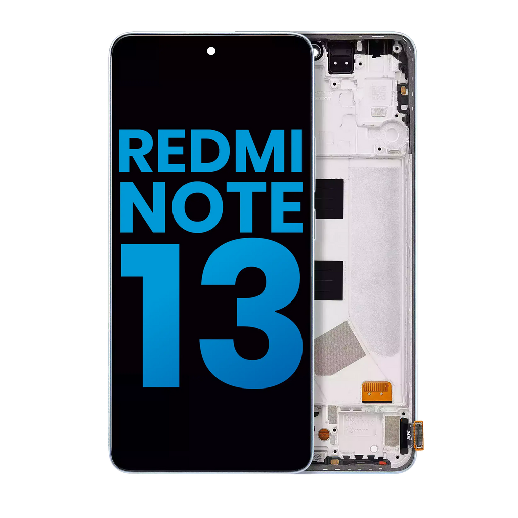 LCD Display with Frame for Xiaomi Redmi Note 13 4G (Aftermarket: Incell) (Ice Blue)