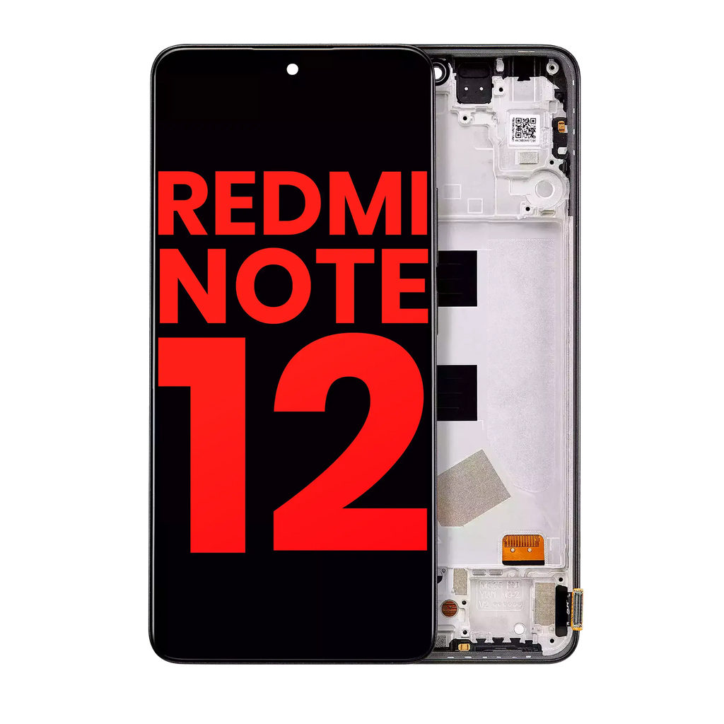 OLED-Display m. Rahmen f. Xiaomi Redmi Note 12 4G (AF, Plus)
