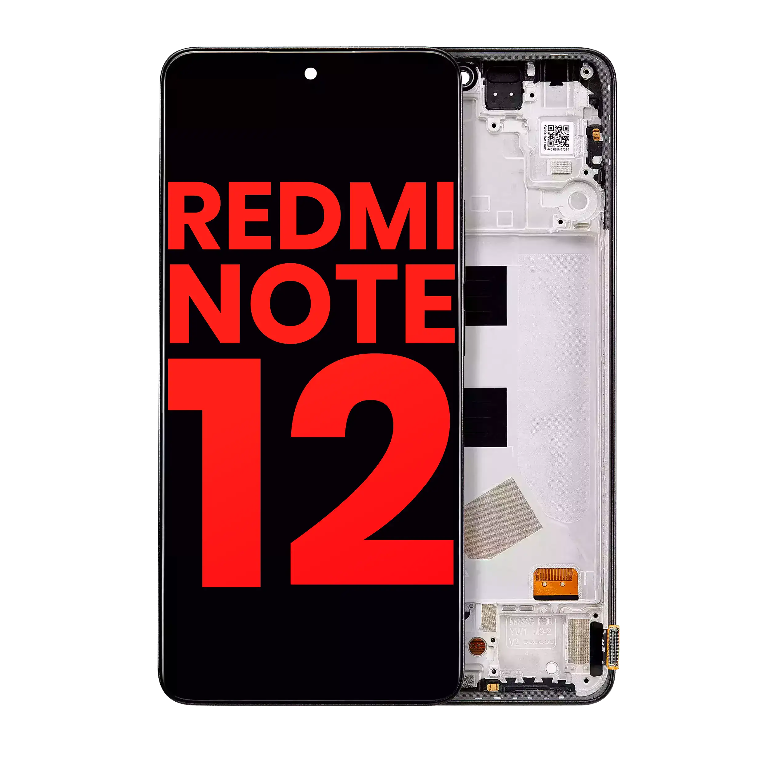 OLED-Display m. Rahmen f. Xiaomi Redmi Note 12 4G (AF, Plus)