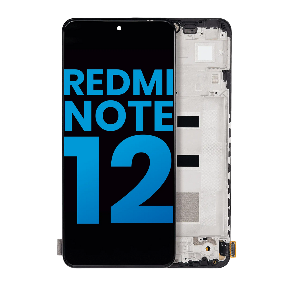 LCD-Display mit Rahmen für Xiaomi Redmi Note 12 4G (Aftermarket: Incell) ()