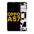 LCD-Display mit Rahmen für OPPO A57 4G (Refurbished) (Alle Farben)