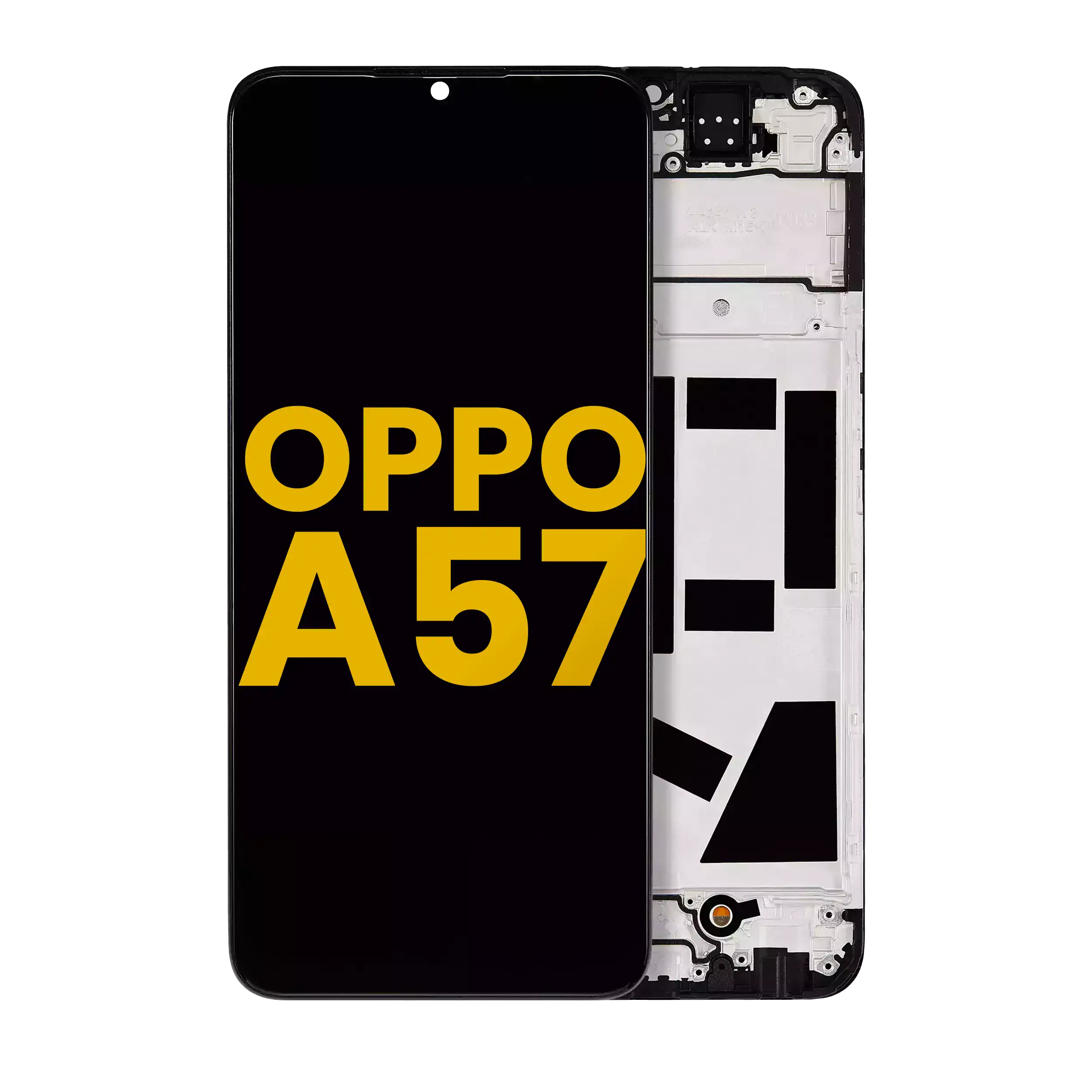LCD-Display mit Rahmen für OPPO A57 4G (Refurbished) (Alle Farben)