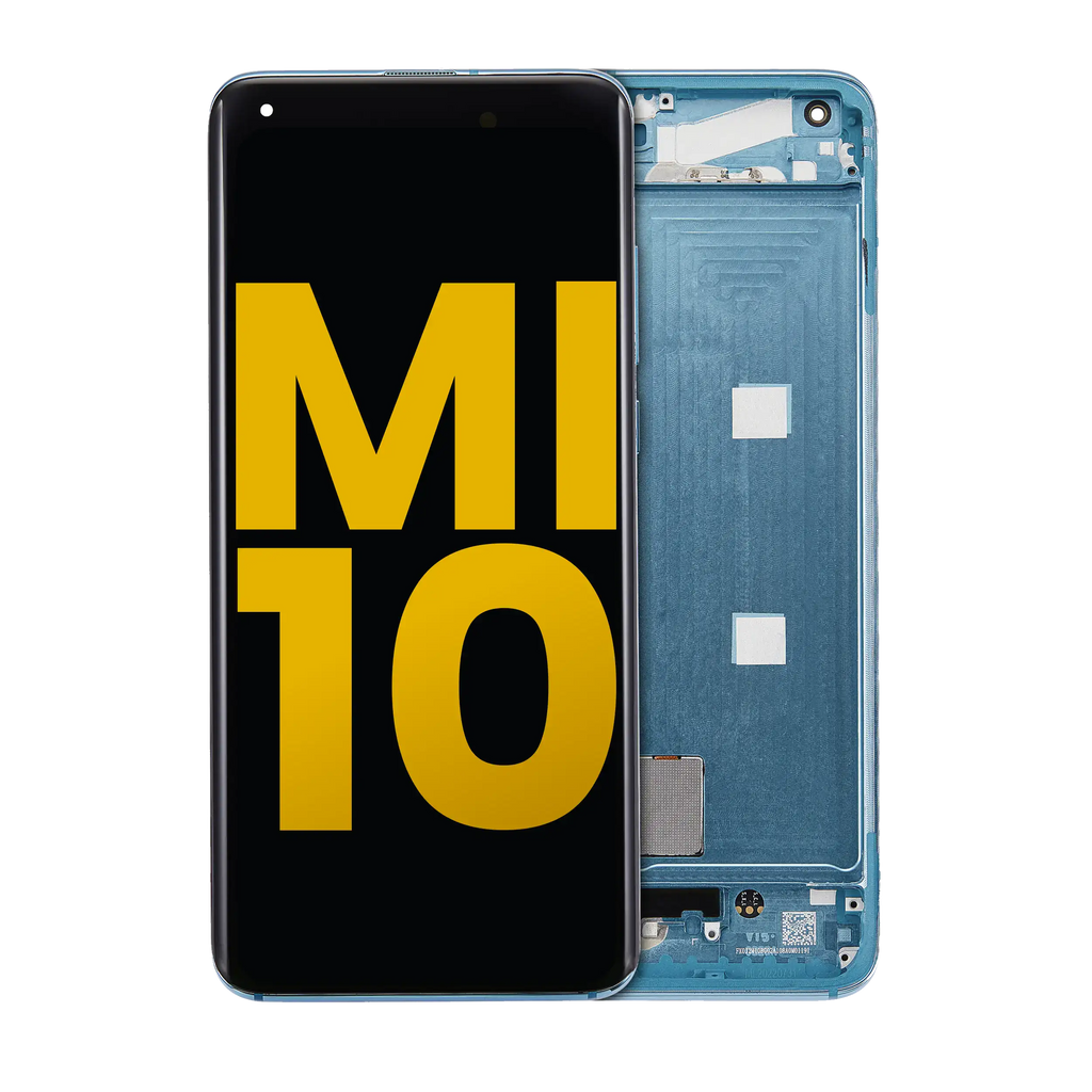 OLED Display with Frame for Xiaomi Mi 10 5G (Refurbished, Coral Green)