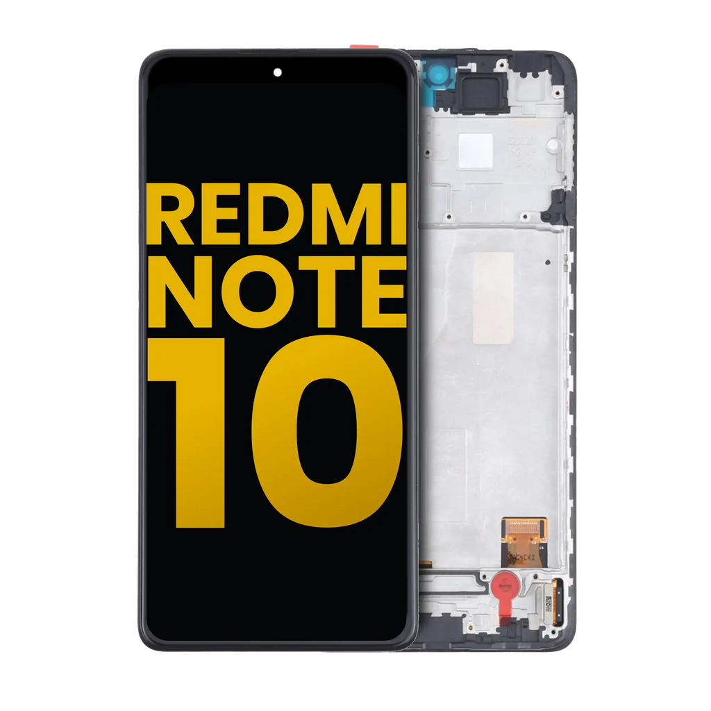 OLED-Display mit Rahmen für Xiaomi Redmi Note 10/10S (Refurbished) (Alle Farben)