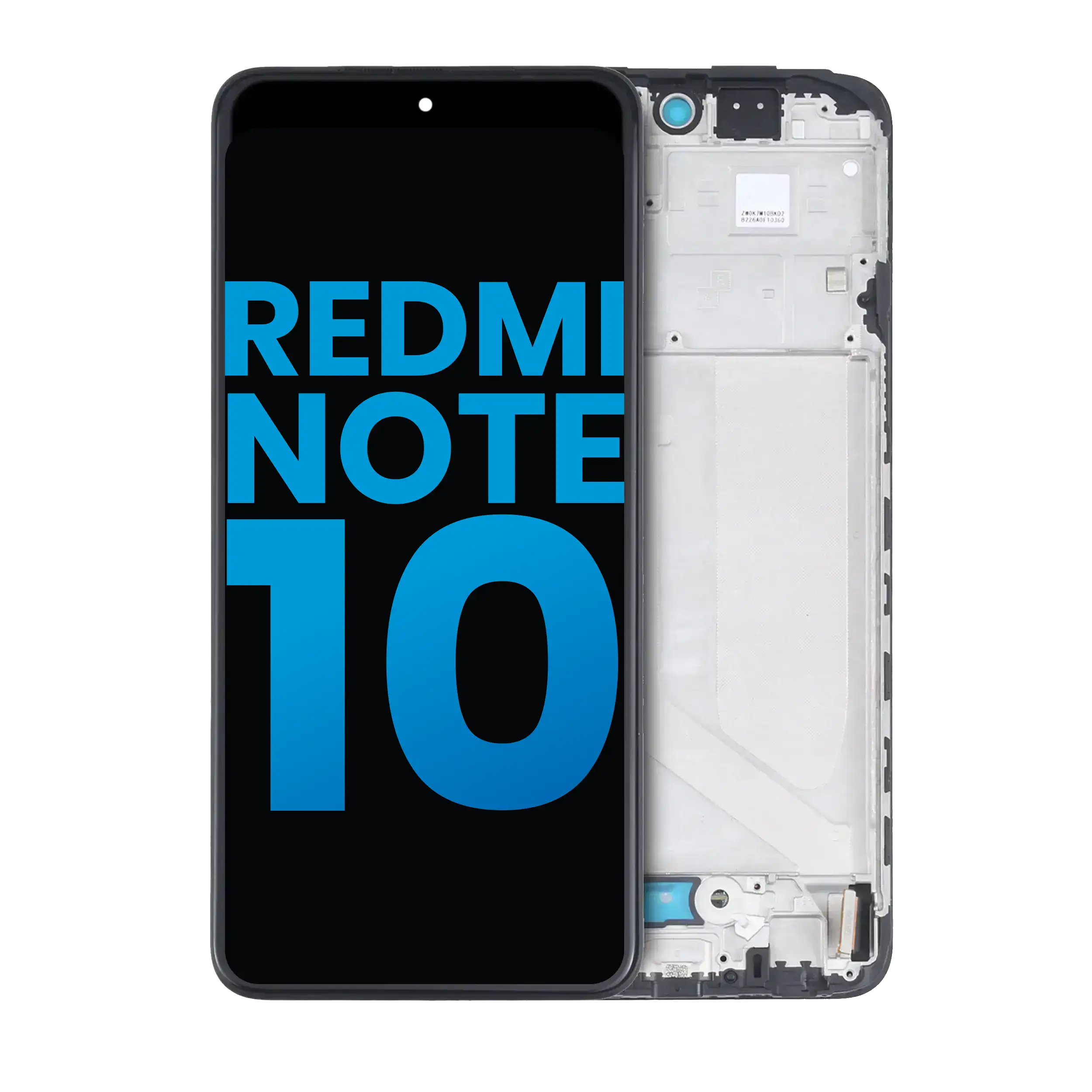 LCD-Display mit Rahmen für Xiaomi Redmi Note 10/10S (Aftermarket Incell)