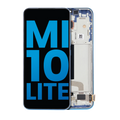 LCD-Display mit Rahmen für Xiaomi Mi 10 Lite 5G (Aftermarket: Incell) (Aurora Blue)