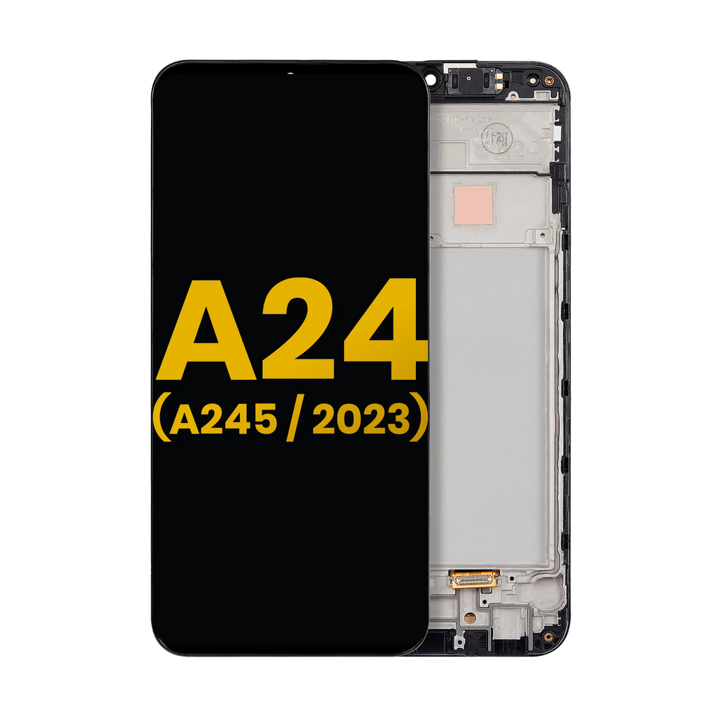 OLED Display with Frame for Samsung Galaxy A24 4G (A245 / 2023) (Refurbished) (All Colors)