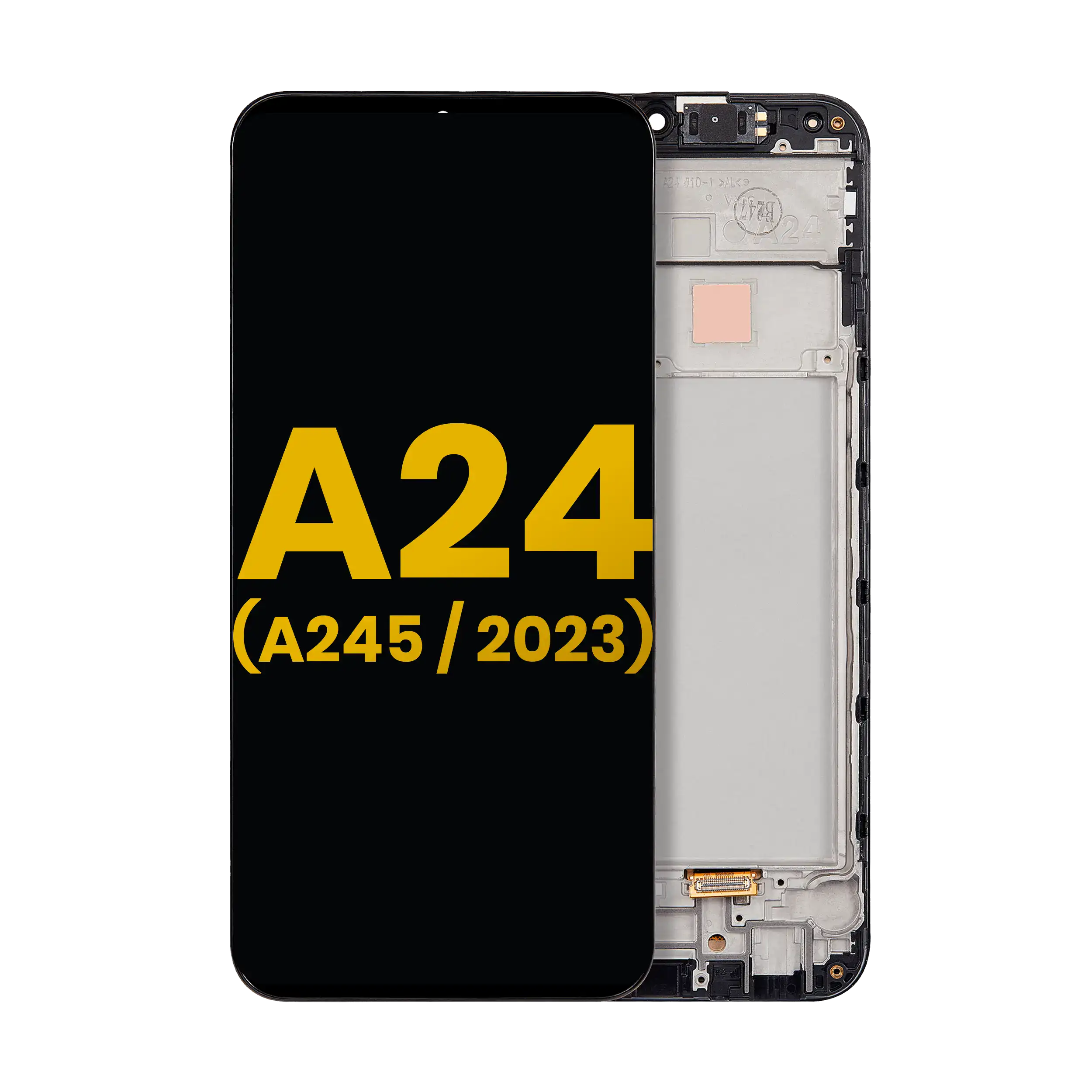 OLED Display with Frame for Samsung Galaxy A24 4G (A245 / 2023) (Refurbished) (All Colors)