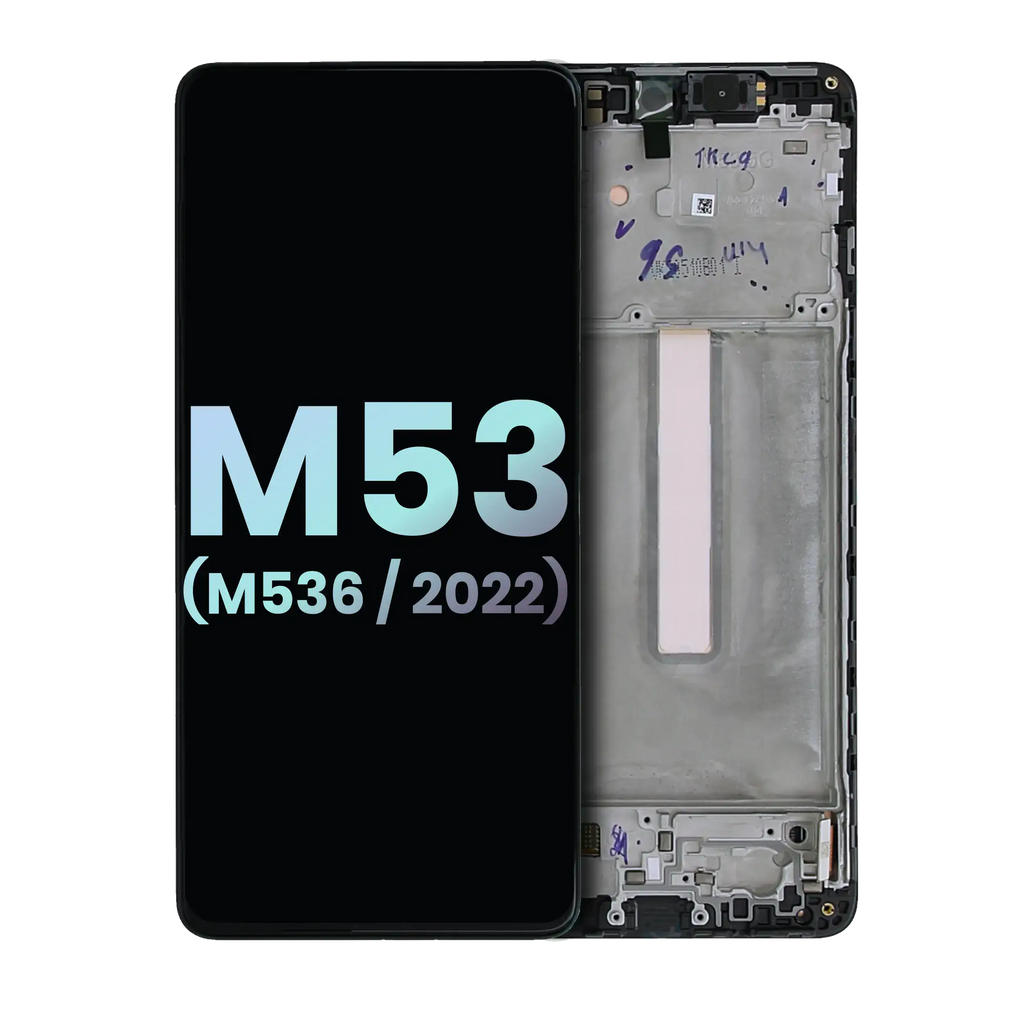OLED Display with Frame for Samsung Galaxy M53 5G (M536 / 2022) (Service Pack) (All Colors)