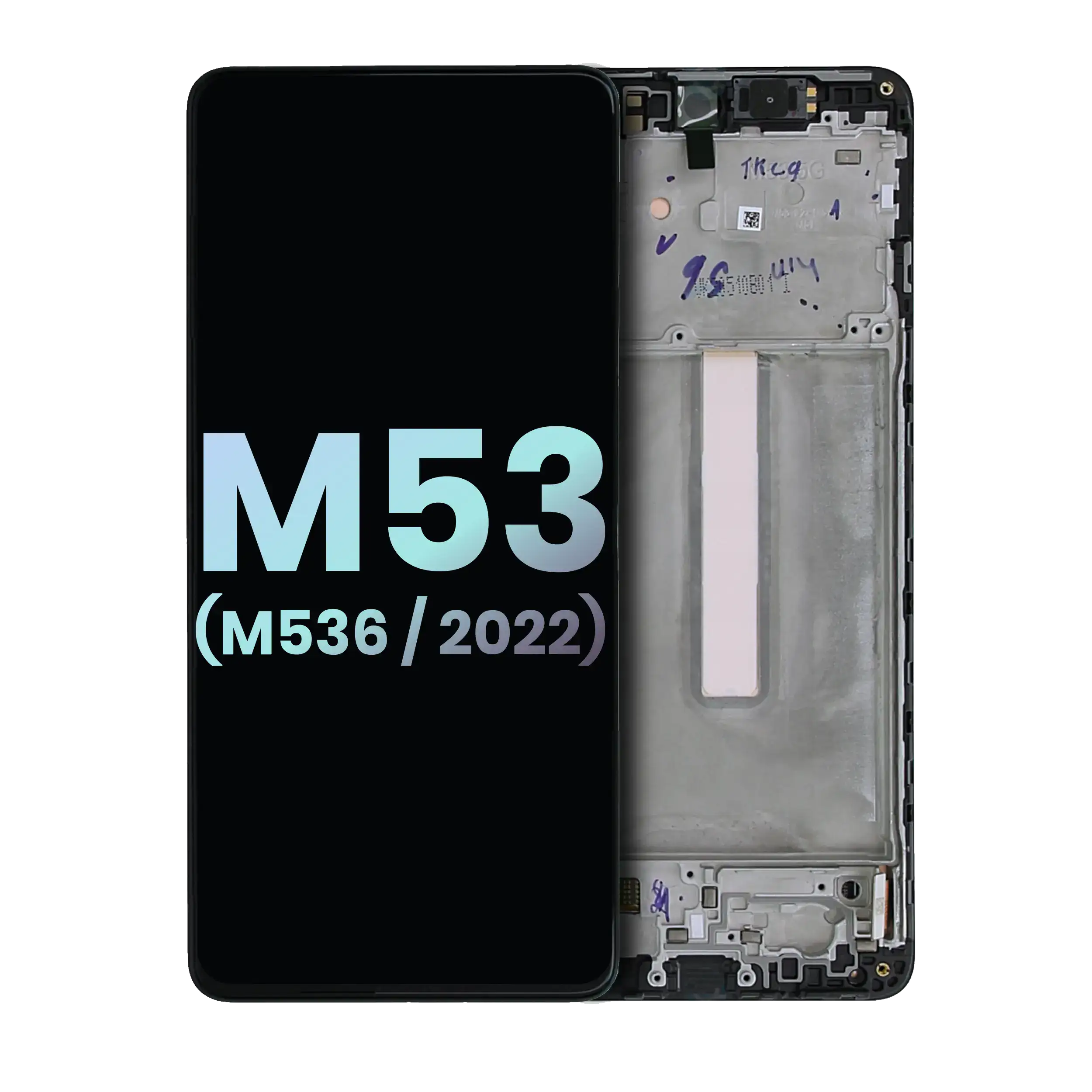 OLED Display with Frame for Samsung Galaxy M53 5G (M536 / 2022) (Service Pack) (All Colors)