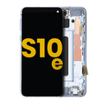OLED-Display mit Rahmen für Samsung Galaxy S10E (Refurbished) (Prism Blue)
