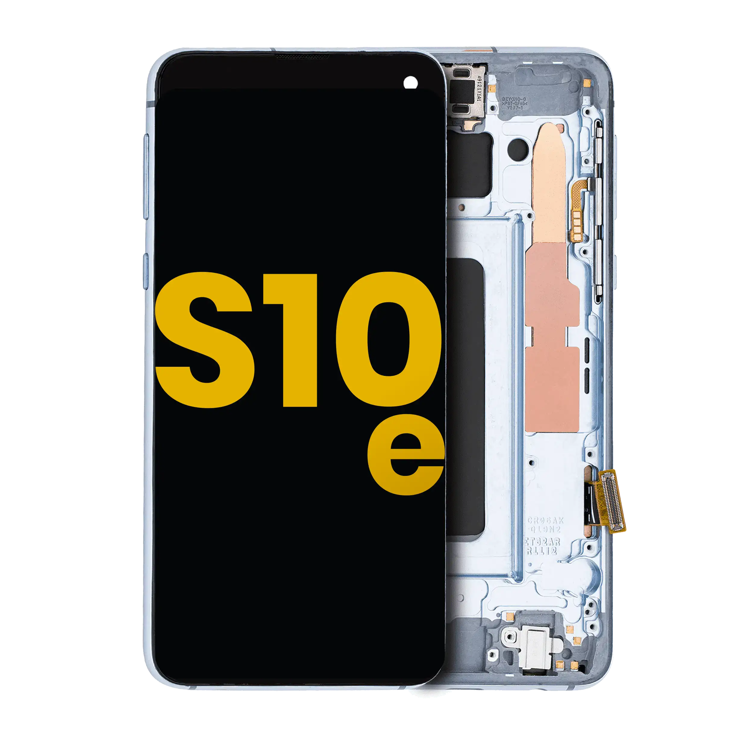 OLED-Display mit Rahmen für Samsung Galaxy S10E (Refurbished) (Prism Blue)
