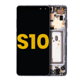 OLED-Display mit Rahmen für Samsung Galaxy S10 5G (Refurbished) (Majestic Black)