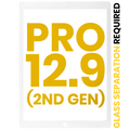 Nur Frontglas für iPad Pro 12.9 2. Gen (2017) (Weiß) (Glastrennung erforderlich)