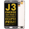 LCD Display without Frame for Samsung Galaxy J3 / Emerge / Amp Prime 2 / Express Prime 2 / Eclipse / Prime (J327 / 2017) – Refurbished – Silver / Gray