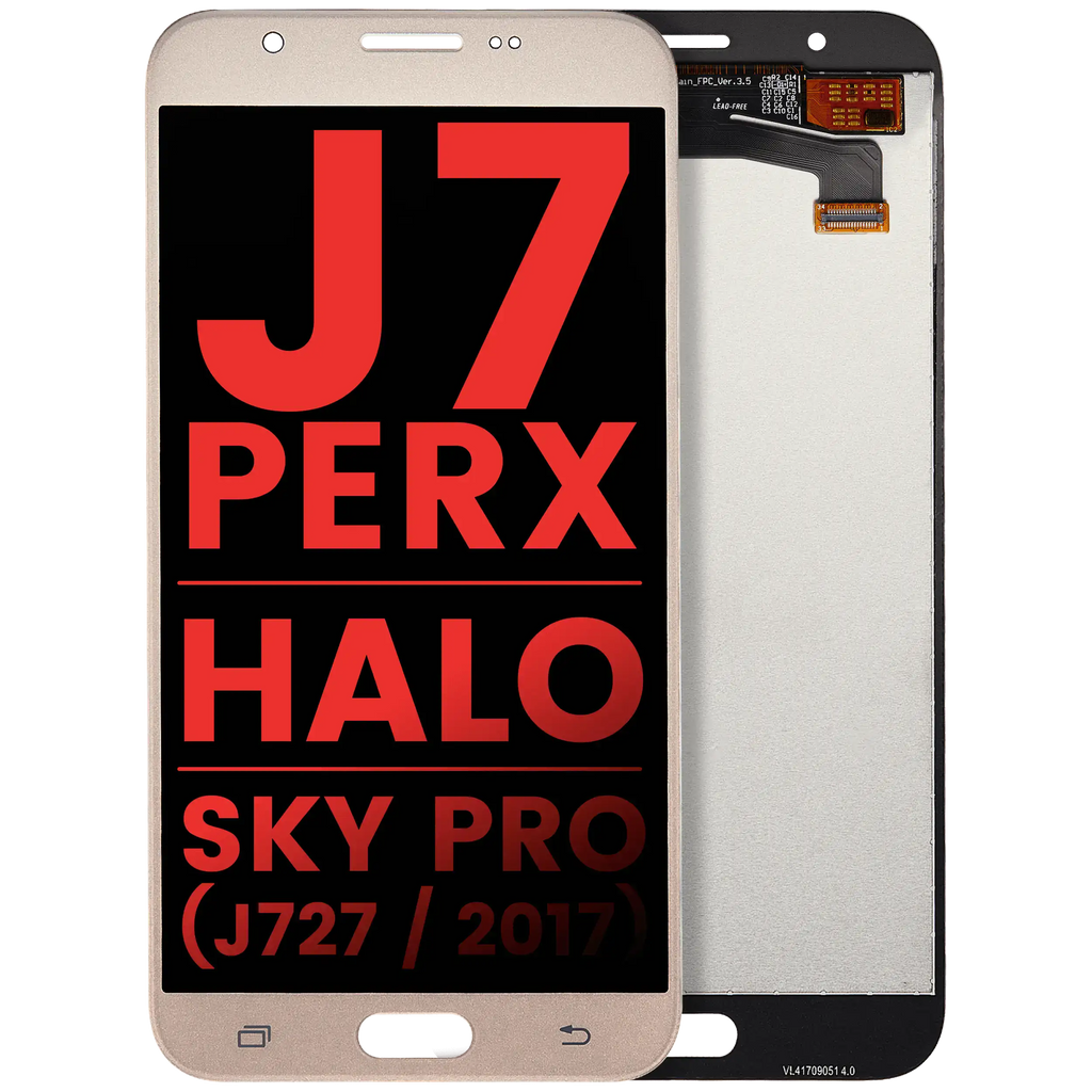 LCD Display No Frame for Samsung Galaxy J7 Perx / Halo / Sky Pro (J727 / 2017) (Aftermarket Plus) (Gold)