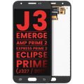 LCD Display without Frame for Samsung Galaxy J3/Emerge/Amp Prime 2/Express Prime 2/Eclipse/Prime (J327/2017) Aftermarket Plus Black