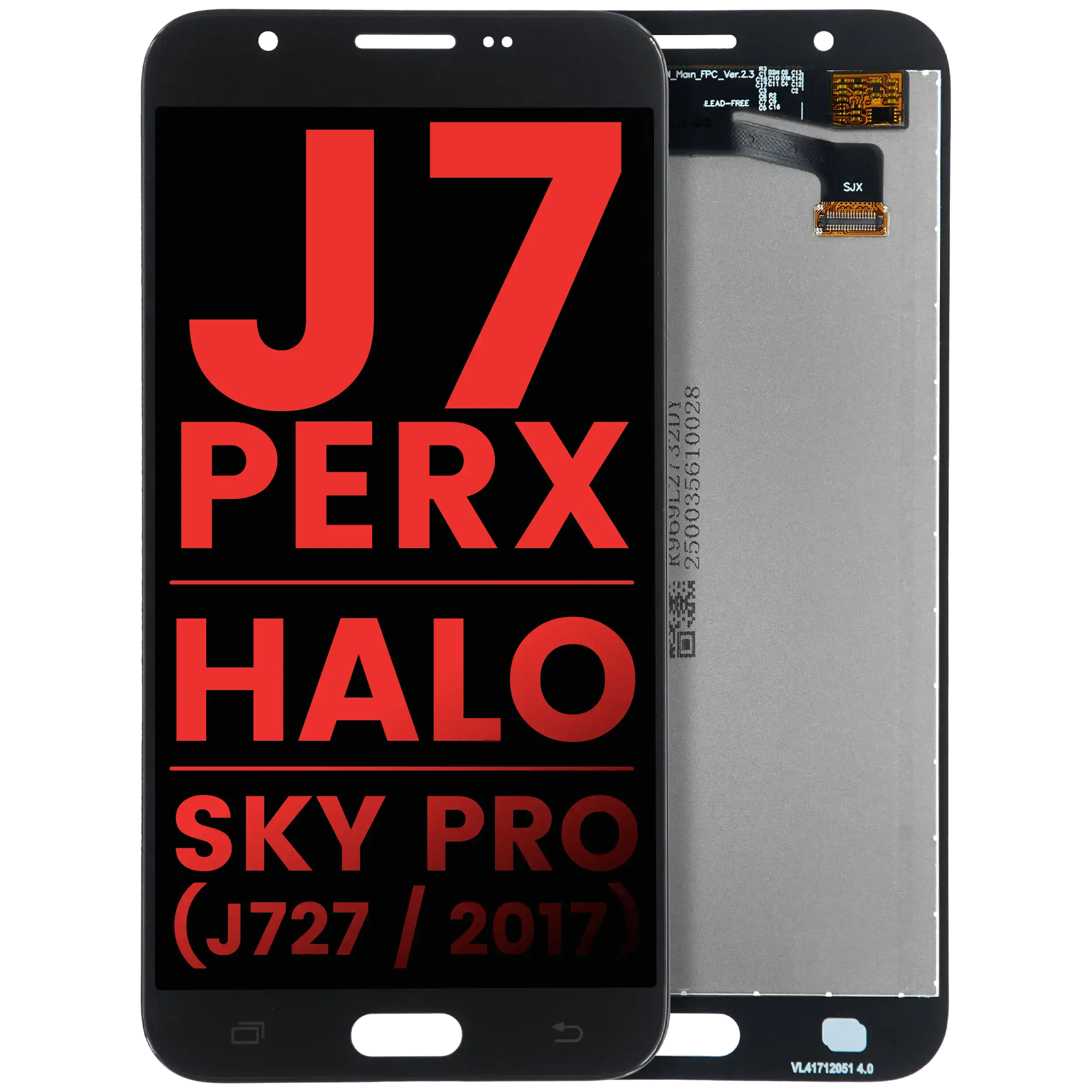 Display ohne Rahmen Samsung Galaxy J7 (J727) Schwarz Aftermarket Plus