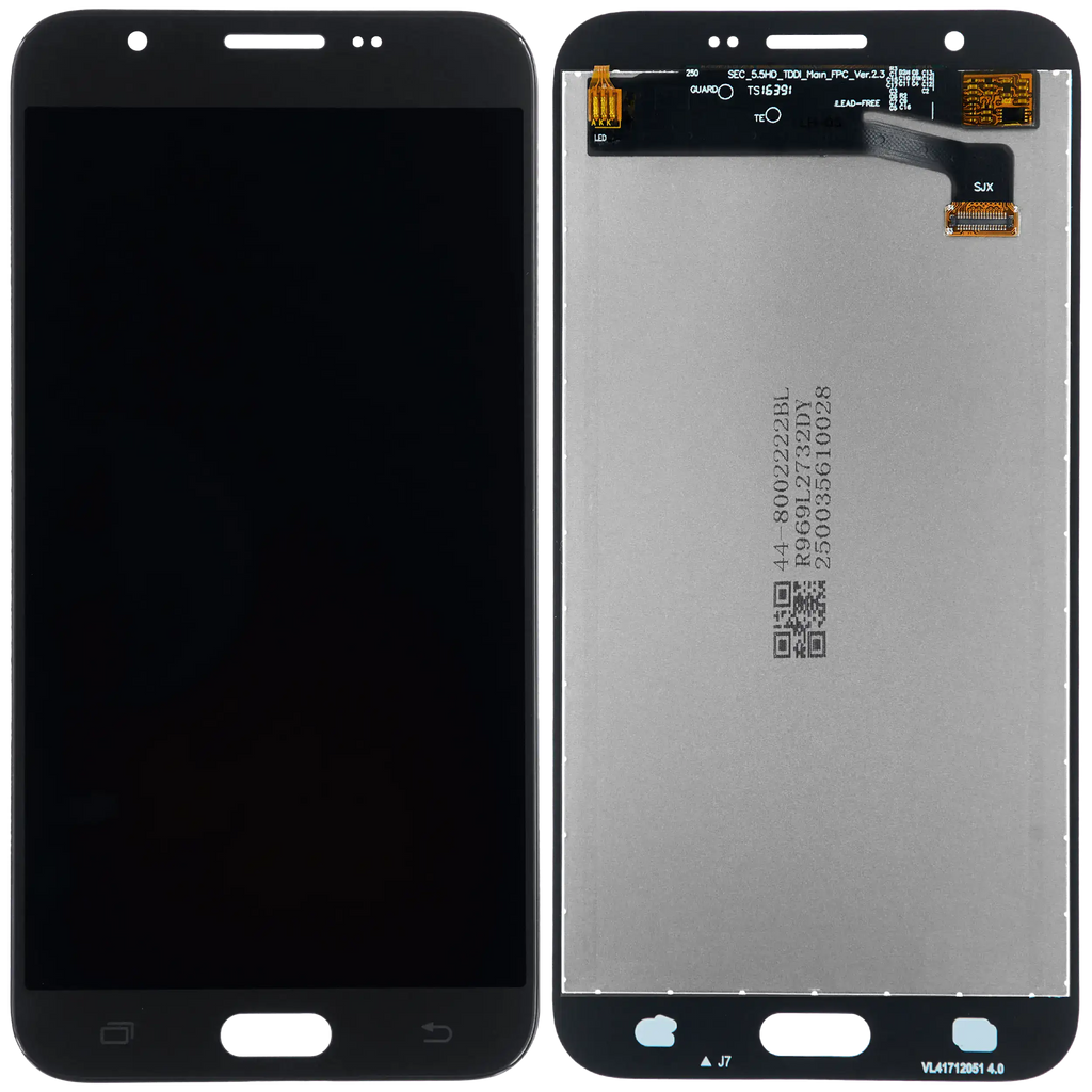 Display ohne Rahmen Samsung Galaxy J7 (J727) Schwarz Aftermarket Plus