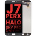 LCD ohne Rahmen Samsung Galaxy J7 J727 Silber Grau Aftermarket Plus