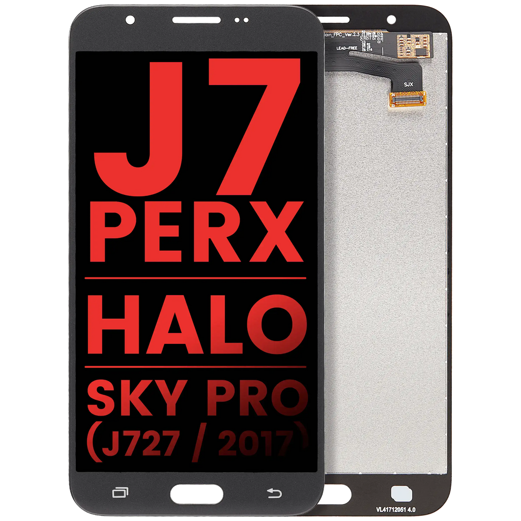 LCD ohne Rahmen Samsung Galaxy J7 J727 Silber Grau Aftermarket Plus