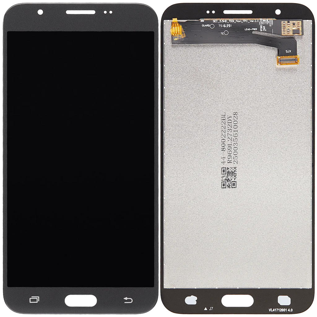 LCD ohne Rahmen Samsung Galaxy J7 J727 Silber Grau Aftermarket Plus