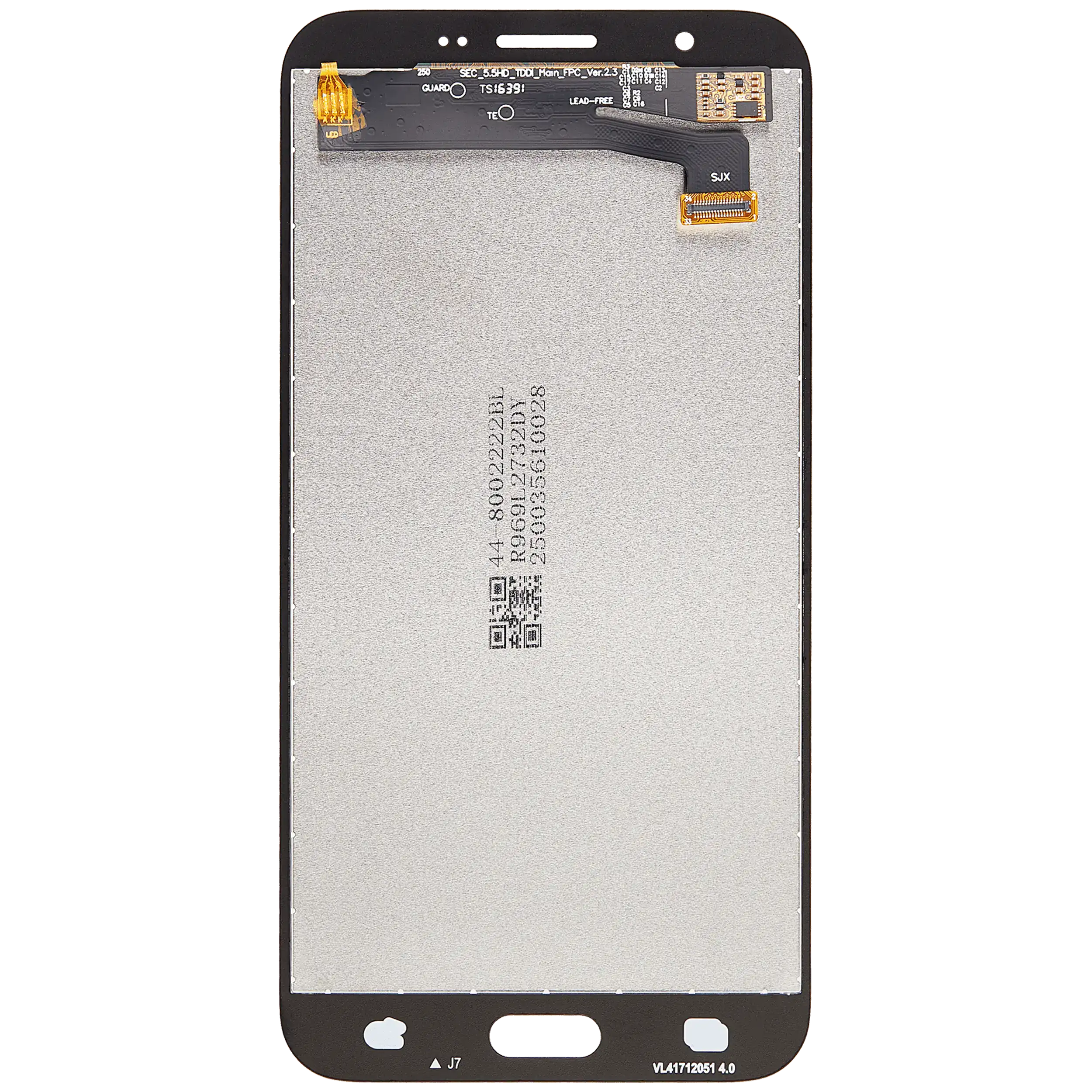 LCD ohne Rahmen Samsung Galaxy J7 J727 Silber Grau Aftermarket Plus