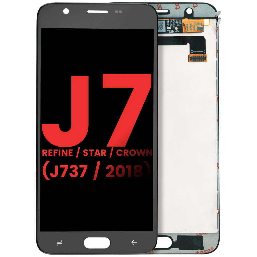 LCD-Display ohne Rahmen Samsung Galaxy J7 Refine Schwarz Aftermarket Plus