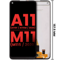 LCD-Display ohne Rahmen für Samsung Galaxy A11 & M11 - Aftermarket Plus