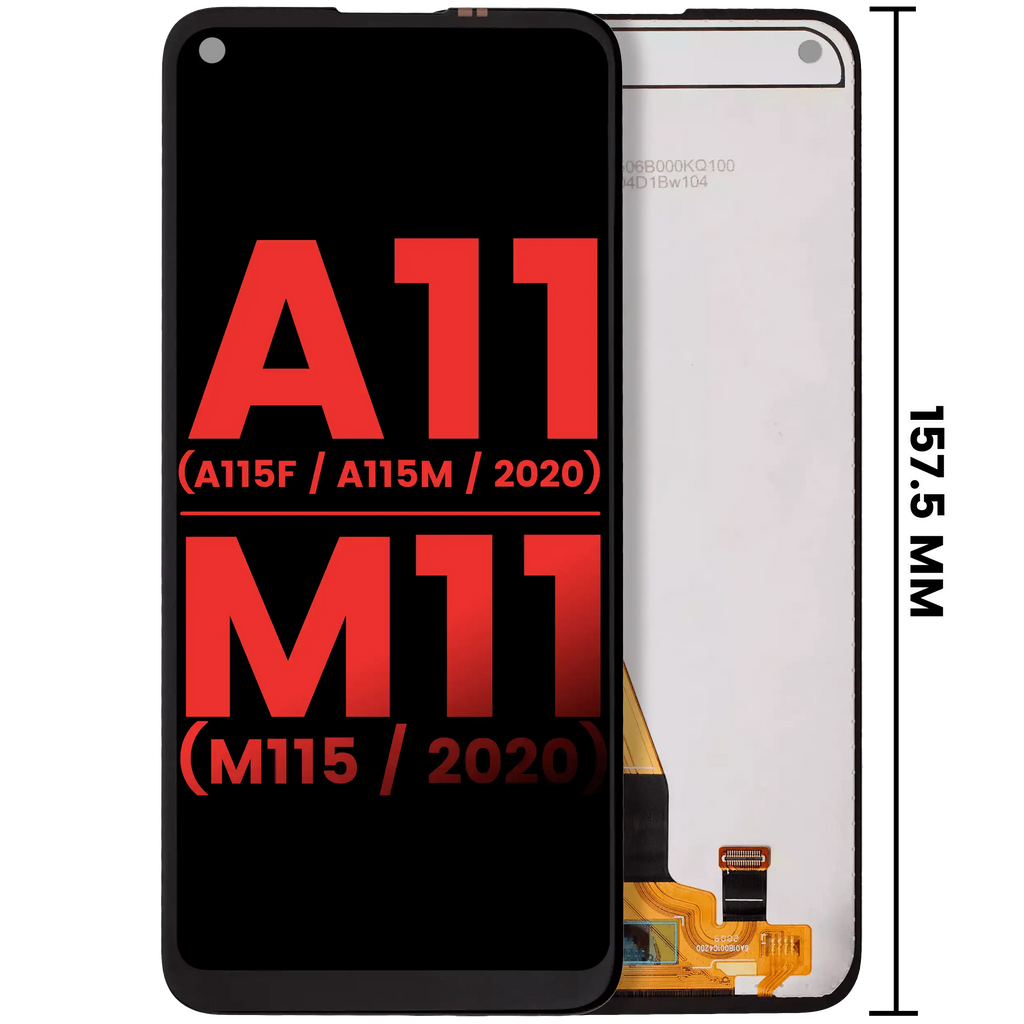 LCD-Display ohne Rahmen für Samsung Galaxy A11 & M11 - Aftermarket Plus