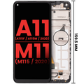 LCD-Display mit Rahmen für Samsung Galaxy A11/M11 (2020) - Aftermarket Plus