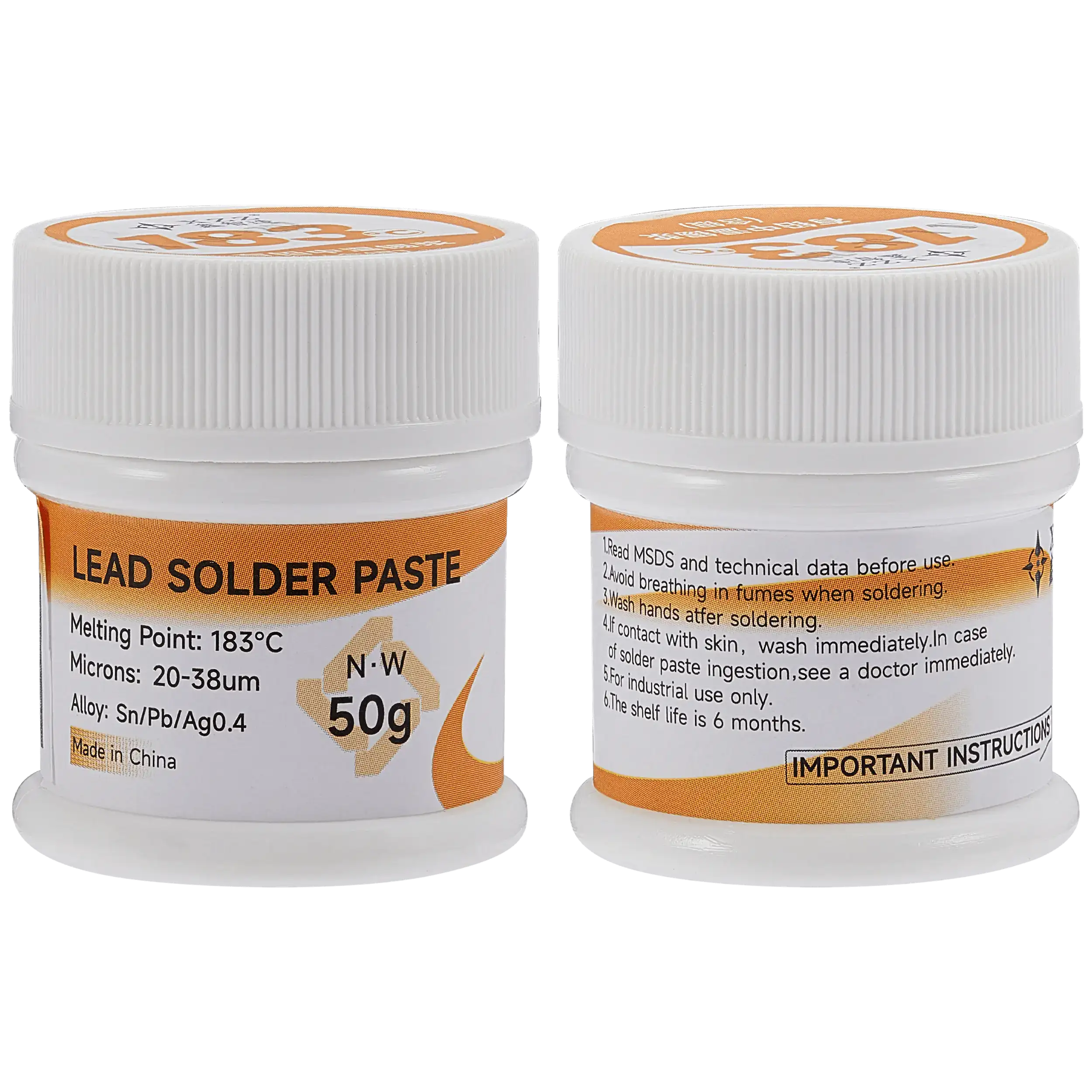 183°C bleihaltige Mitteltemperatur-Lötpaste (50g) (XZZ)