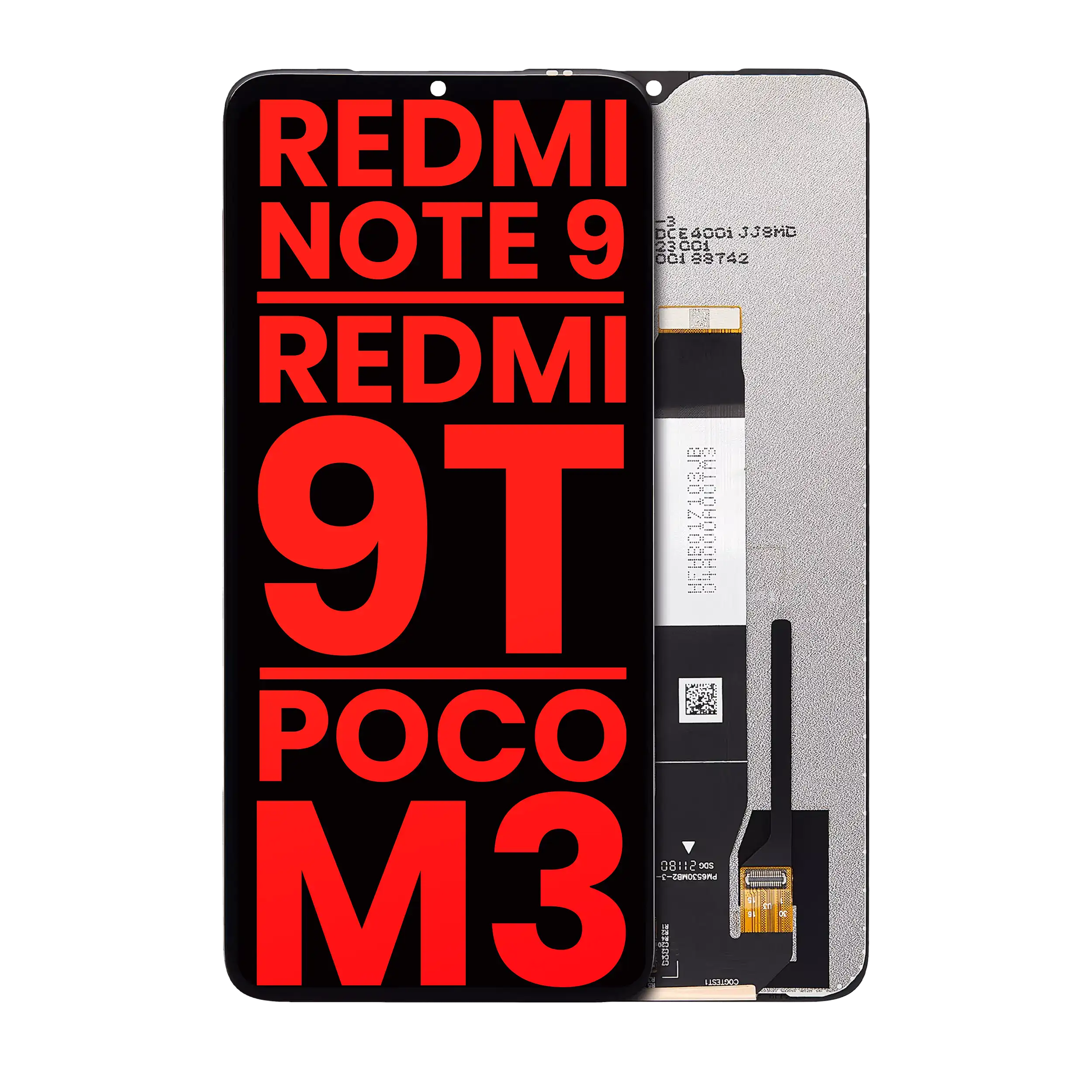 LCD-Display ohne Rahmen für Xiaomi Redmi 9T/Poco M3/Note 9 Aftermarket Plus