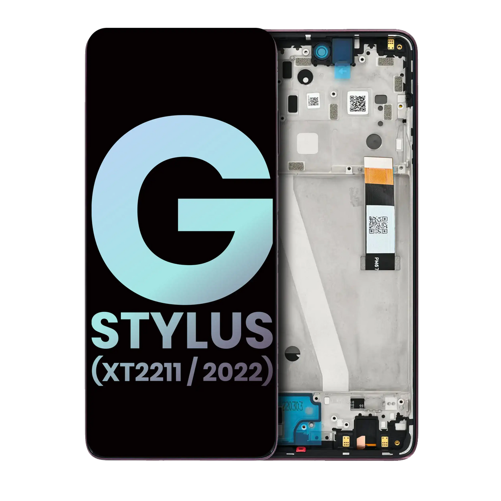 Motorola Moto G Stylus 4G LCD-Modul mit Rahmen OEM Metallic Rose