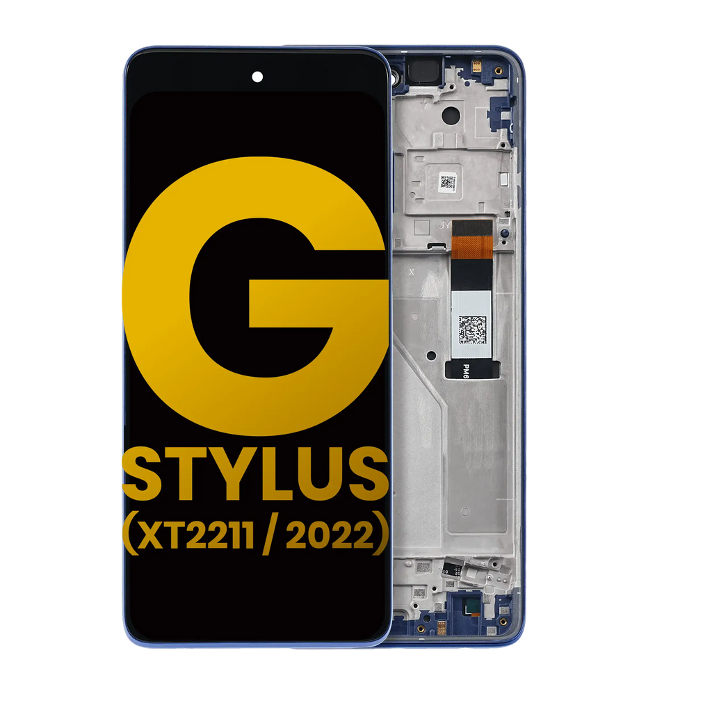 LCD Display with Frame for Motorola Moto G Stylus 4G (XT2211 / 2022) (Refurbished) (Twilight Blue)