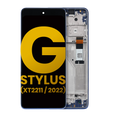 LCD Display with Frame for Motorola Moto G Stylus 4G (XT2211 / 2022) (Refurbished) (Twilight Blue)